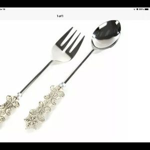 Mackenzie-Childs Snowfall Serving Set NIB